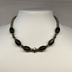 ✨Handmade Pyrite & Golden Obsidian Necklace